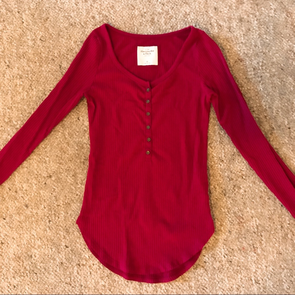 Abercrombie & Fitch Long Sleeve Henley XS